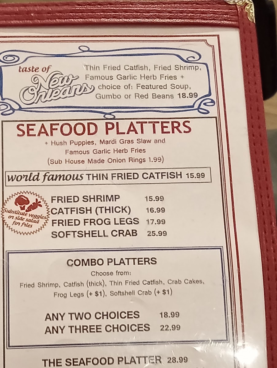 New Orleans Hamburger & Seafood Company Menu - Image 2